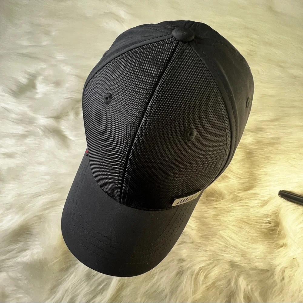 BMW Limited Edition M Racing Metallic Black Silver Logo Ball Cap Flexfit Hat NEW - Picture 13 of 16